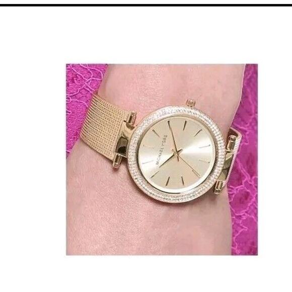 MICHAEL KORS Darci MK3368 Gold Women's 39mm Mesh Watch NEW MK Watch - Picture 3 of 7